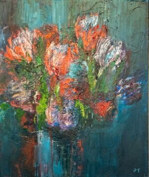 Abstract Protea Indigo